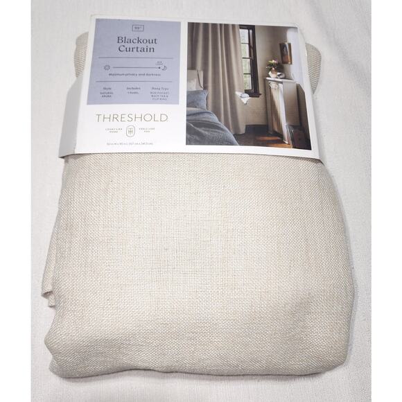 Threshold Aruba Blackout Curtain L 50'' x W 95'' in “Natural” - Picture 1 of 6
